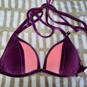 Victoria's Secret Purple and Pink Bikini Top